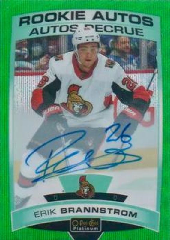 2019 O-Pee-Chee Platinum #R-EB Rookie Autos - Emerald Surge /10