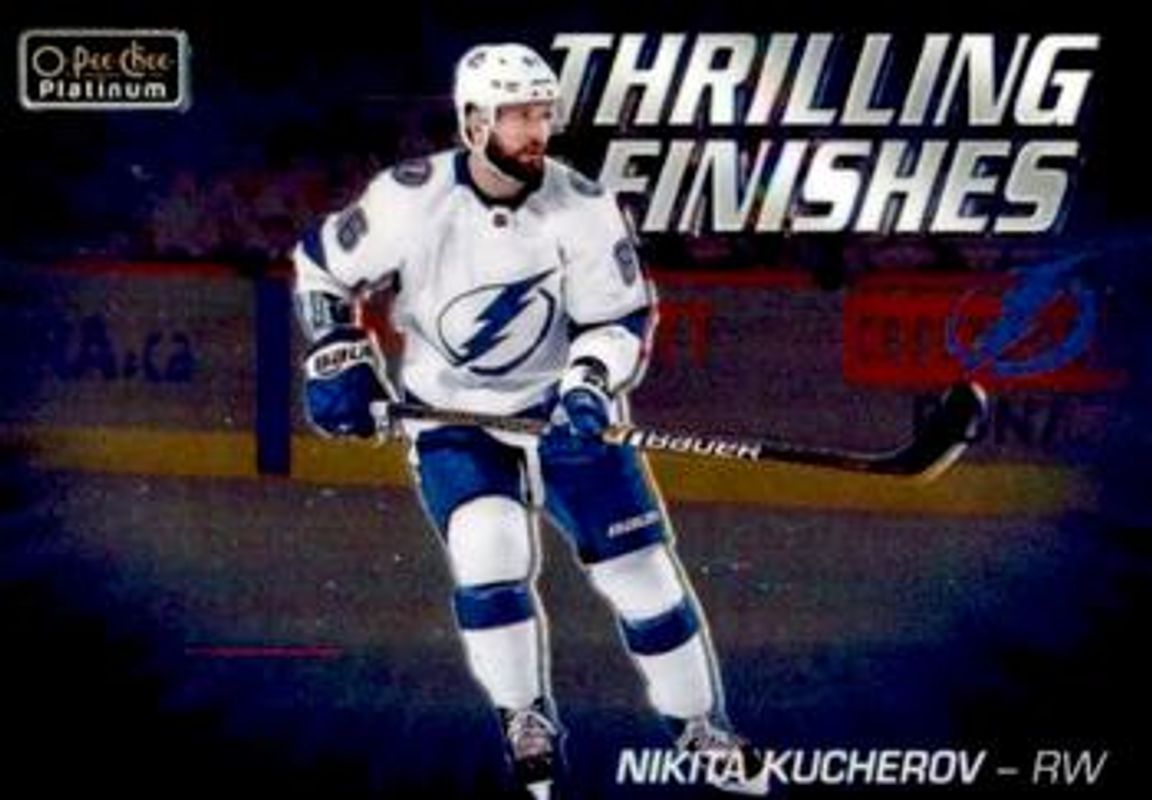 Nikita Kucherov 2019 O-Pee-Chee Platinum #TF-17 Thrilling Finishes RAW