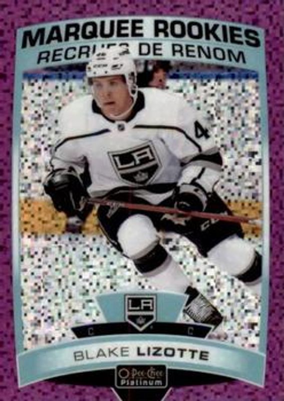 Blake Lizotte 2019 O-Pee-Chee Platinum #174 Violet Pixels /399 Rookie RAW