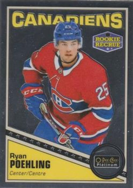 Ryan Poehling 2019 O-Pee-Chee Platinum #R-56 Retro Rookie RAW