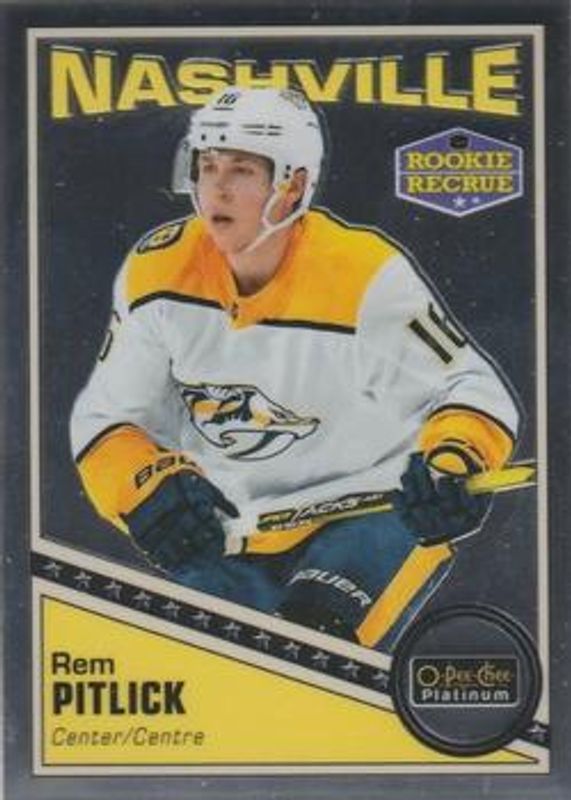 Rem Pitlick 2019 O-Pee-Chee Platinum #R-53 Retro Rookie RAW