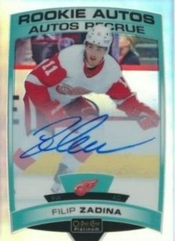 Filip Zadina 2019 O-Pee-Chee Platinum #R-FZ Rookie Autos - Rainbow RAW