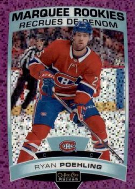 Ryan Poehling 2019 O-Pee-Chee Platinum #197 Violet Pixels /399 Rookie RAW