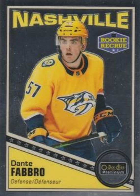 Dante Fabbro 2019 O-Pee-Chee Platinum #R-87 Retro Rookie RAW