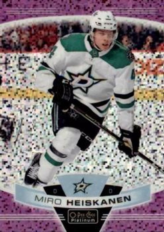 Miro Heiskanen 2019 O-Pee-Chee Platinum #31 Violet Pixels /399 RAW