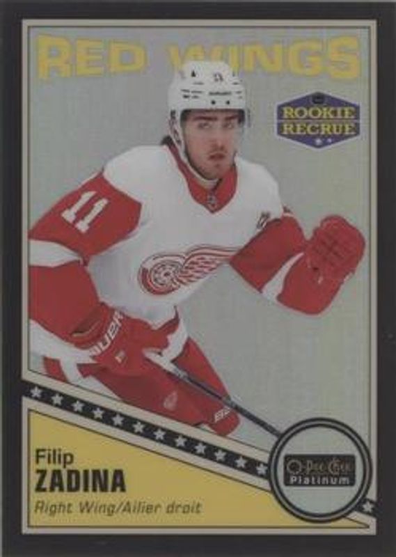 Filip Zadina 2019 O-Pee-Chee Platinum #R-68 Retro Black Pack Wars Rookie RAW
