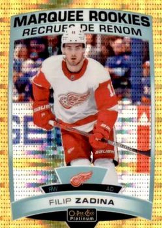 Filip Zadina 2019 O-Pee-Chee Platinum #173 Seismic Gold /50 Rookie RAW