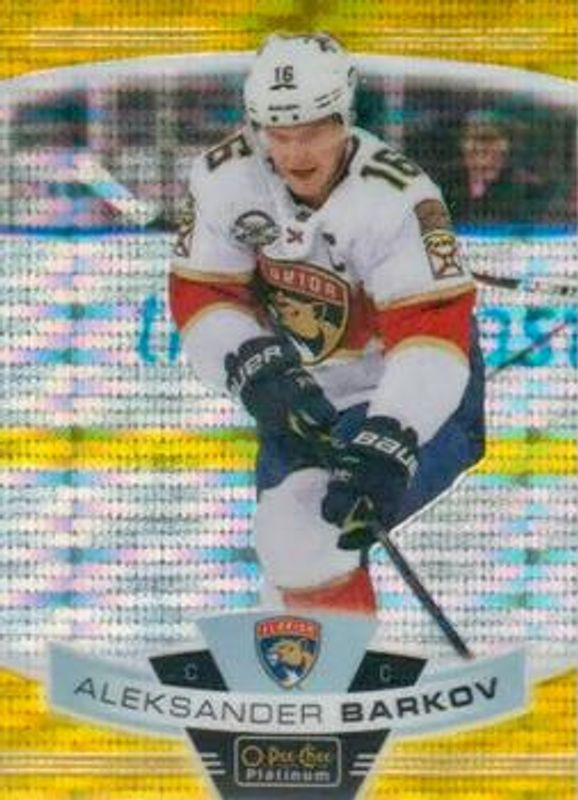 Aleksander Barkov 2019 O-Pee-Chee Platinum #66 Seismic Gold /50 RAW
