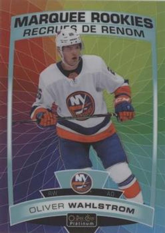 Oliver Wahlstrom 2019 O-Pee-Chee Platinum #176 Rainbow Color Wheel Rookie RAW