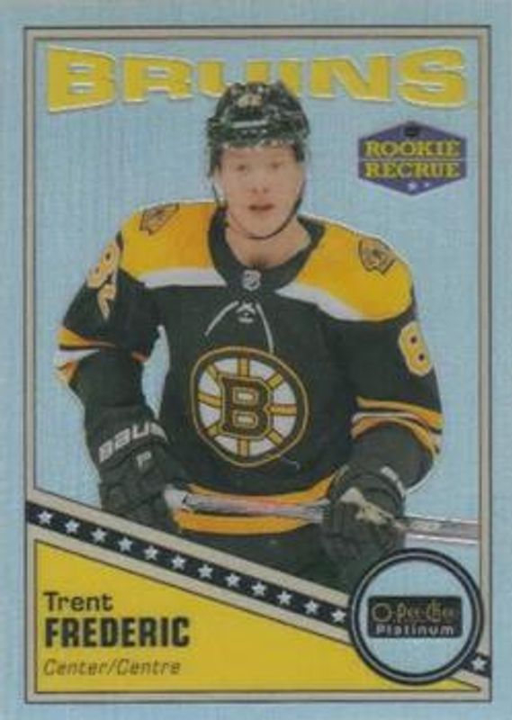 Trent Frederic 2019 O-Pee-Chee Platinum #R-80 Retro - Rainbow Rookie RAW