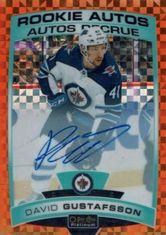 2019 O-Pee-Chee Platinum #R-DG Rookie Autos - Orange Checkers /15