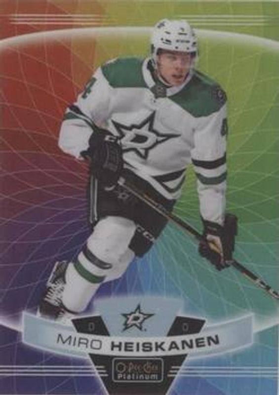 Miro Heiskanen 2019 O-Pee-Chee Platinum #31 Rainbow Color Wheel RAW