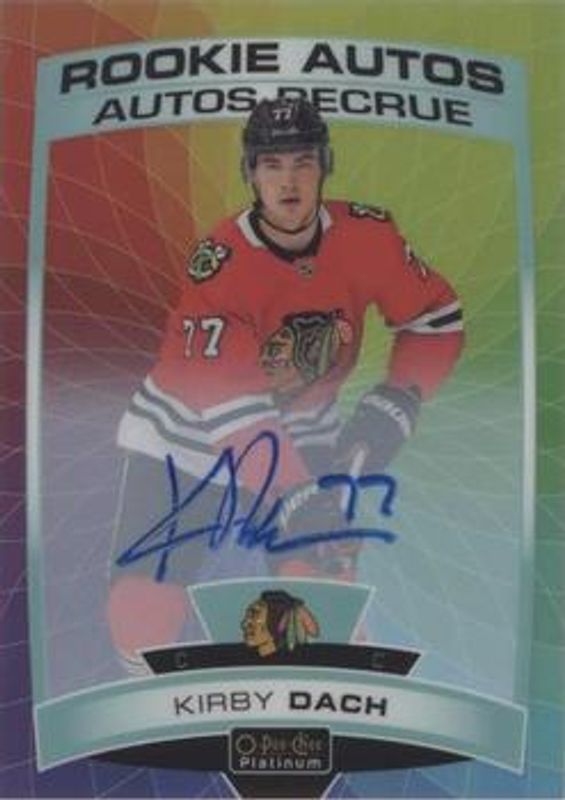 2019 O-Pee-Chee Platinum #R-KD Rookie Autos - Rainbow Color Wheel