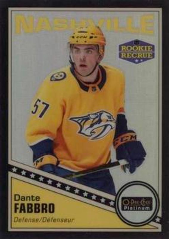 Dante Fabbro 2019 O-Pee-Chee Platinum #R-87 Retro Black Pack Wars Rookie RAW