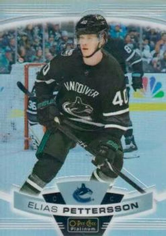Elias Pettersson 2019 O-Pee-Chee Platinum #129b Base RAW