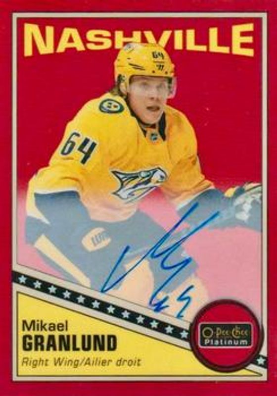 2019 O-Pee-Chee Platinum #R-30 Retro Red Rainbow Autos