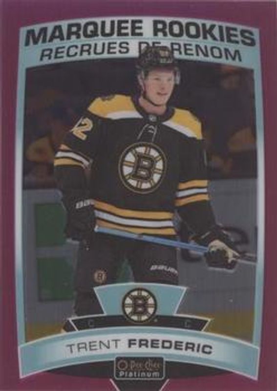 Trent Frederic 2019 O-Pee-Chee Platinum #191 Matte Pink Rookie RAW