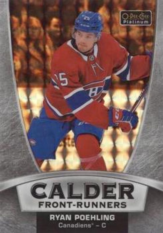Ryan Poehling 2019 O-Pee-Chee Platinum #CF-10 Calder Front Runners Mosaic Rookie RAW