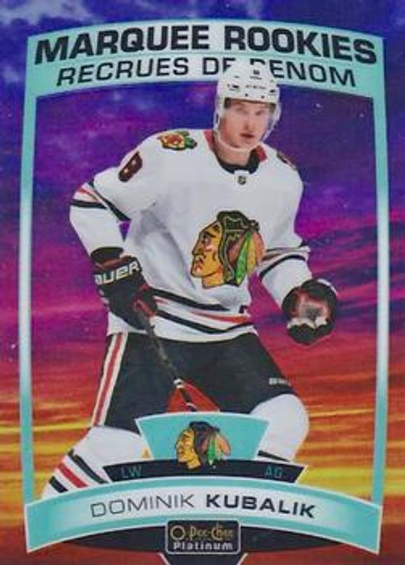 Dominik Kubalik 2019 O-Pee-Chee Platinum #186 Sunset Rookie RAW