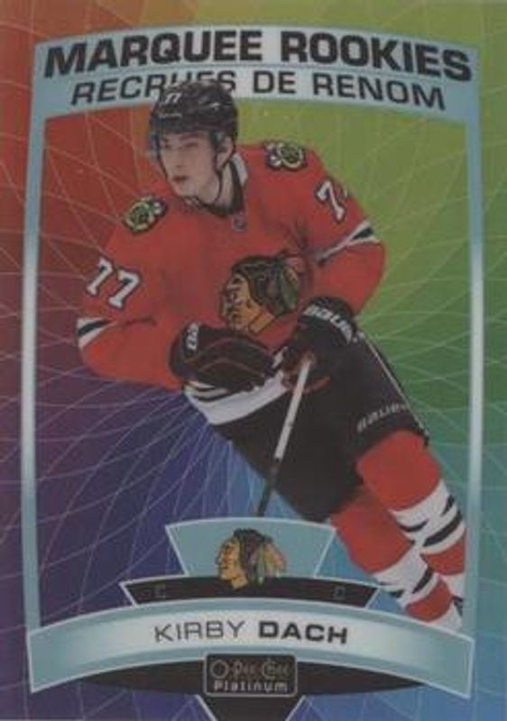 Kirby Dach 2019 O-Pee-Chee Platinum #151 Rainbow Color Wheel Rookie RAW