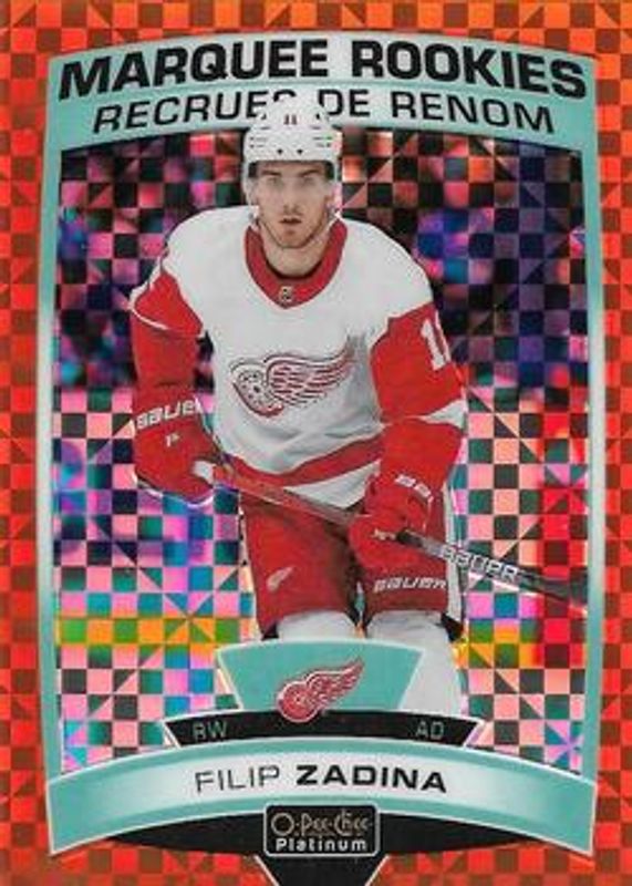 Filip Zadina 2019 O-Pee-Chee Platinum #173 Orange Checkers /25 Rookie RAW
