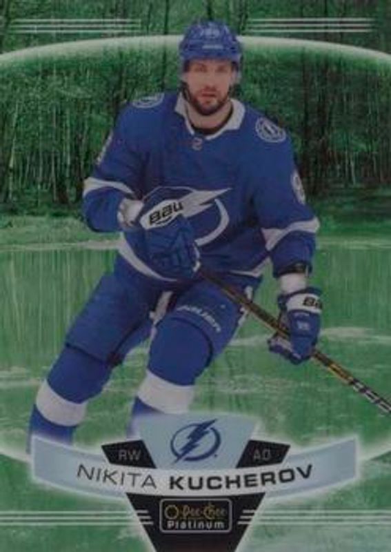 Nikita Kucherov 2019 O-Pee-Chee Platinum #100 Pond Hockey Green RAW
