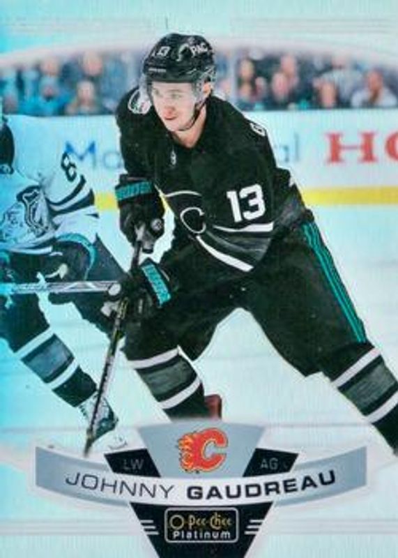 Johnny Gaudreau 2019 O-Pee-Chee Platinum #135b Base RAW