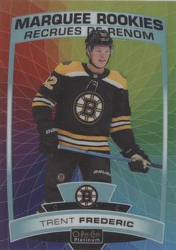Trent Frederic 2019 O-Pee-Chee Platinum #191 Rainbow Color Wheel Rookie RAW
