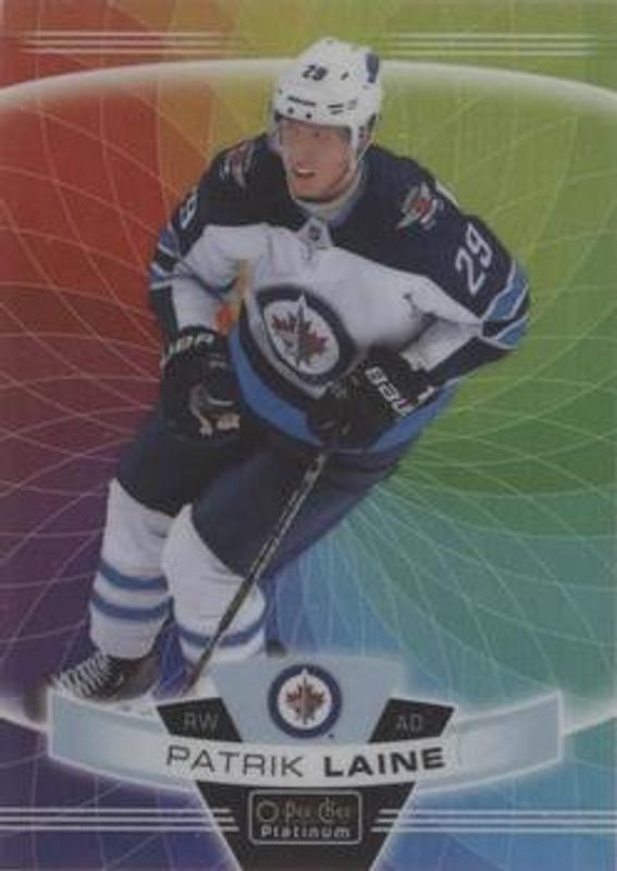 Patrik Laine 2019 O-Pee-Chee Platinum #48 Rainbow Color Wheel RAW