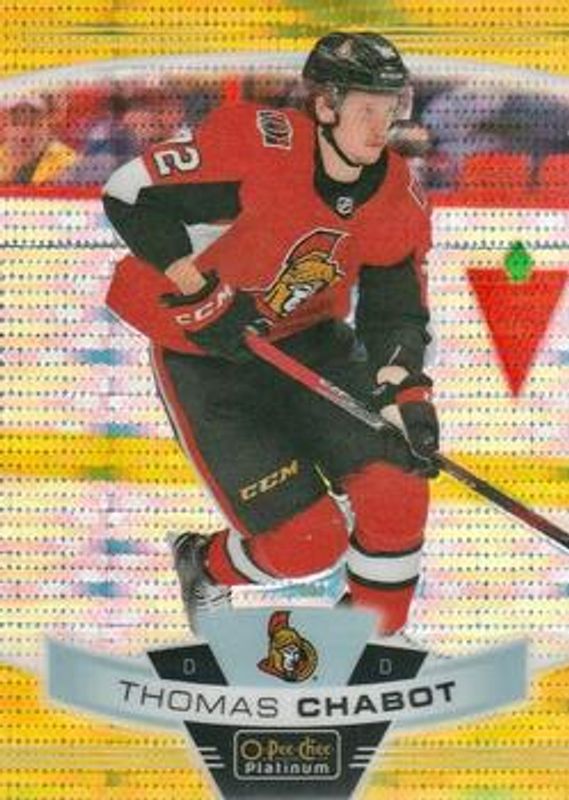Thomas Chabot 2019 O-Pee-Chee Platinum #142 Seismic Gold /50 RAW