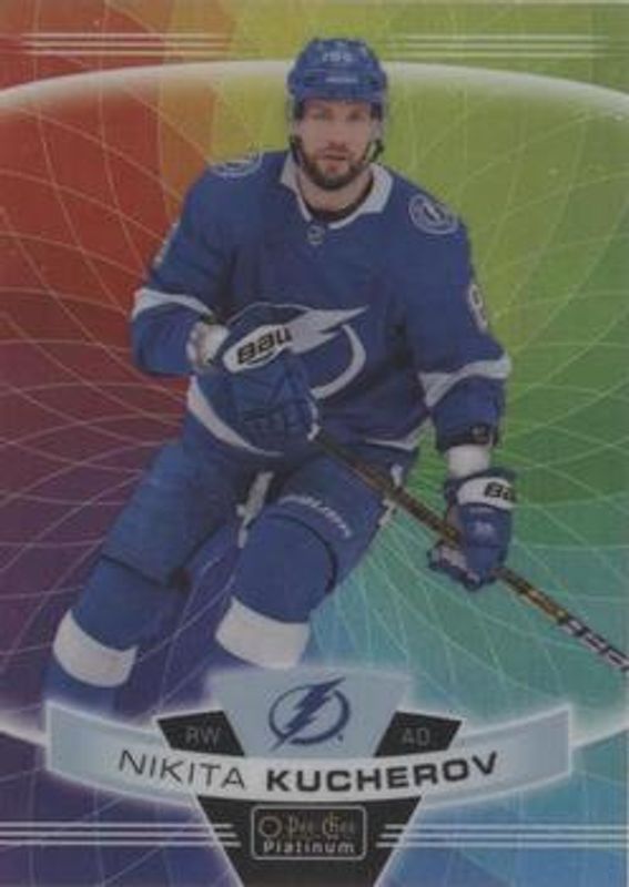 Nikita Kucherov 2019 O-Pee-Chee Platinum #100 Rainbow Color Wheel RAW
