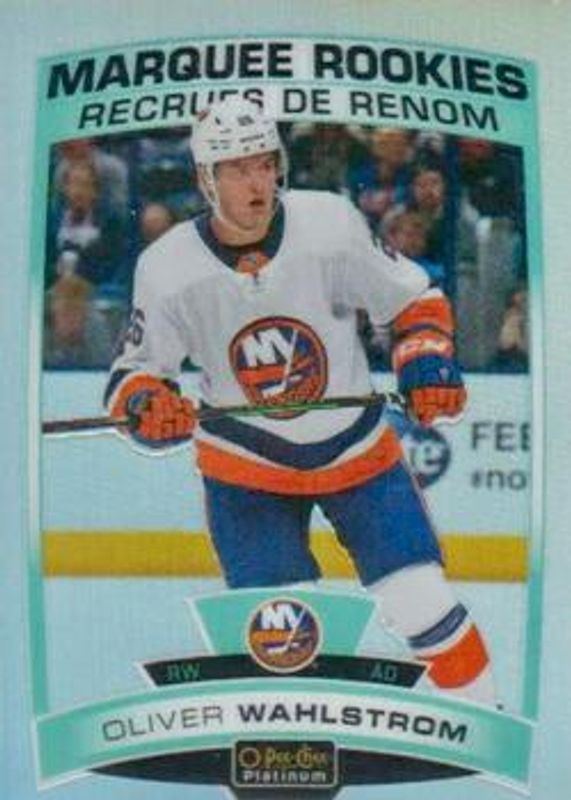 Oliver Wahlstrom 2019 O-Pee-Chee Platinum #176 Rainbow Rookie RAW