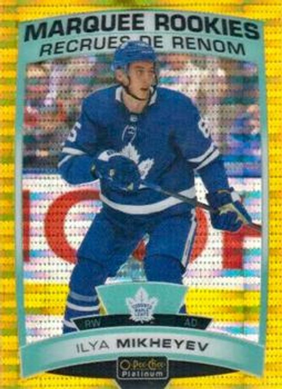 Ilya Mikheyev 2019 O-Pee-Chee Platinum #171 Seismic Gold /50 Rookie RAW