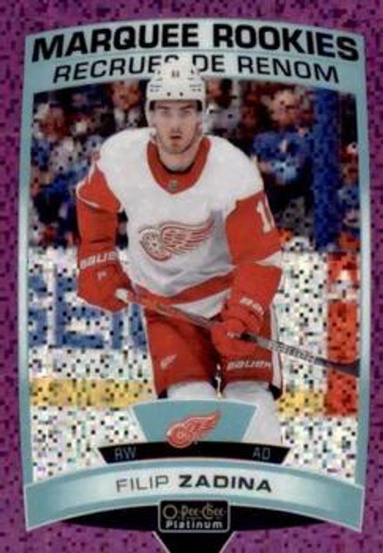 Filip Zadina 2019 O-Pee-Chee Platinum #173 Violet Pixels /399 Rookie RAW