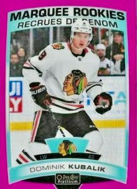 Dominik Kubalik 2019 O-Pee-Chee Platinum #186 Matte Pink Rookie RAW