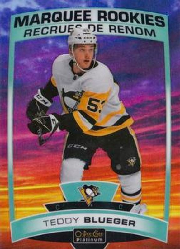 Teddy Blueger 2019 O-Pee-Chee Platinum #156 Sunset Rookie RAW