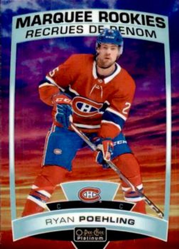 Ryan Poehling 2019 O-Pee-Chee Platinum #197 Sunset Rookie RAW