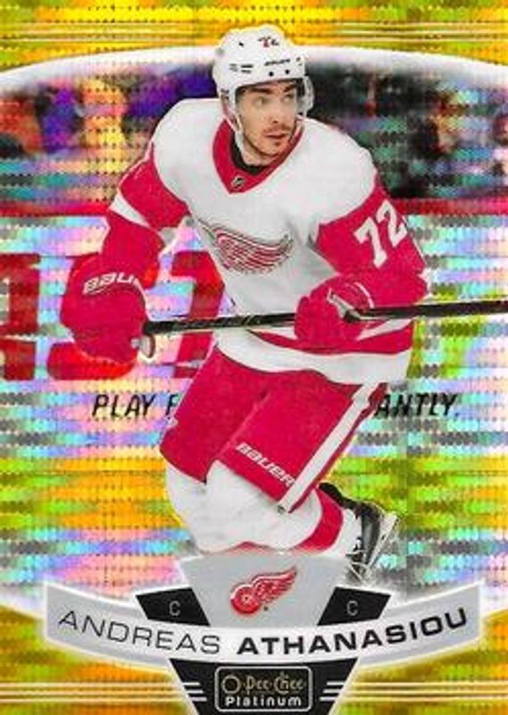 Andreas Athanasiou 2019 O-Pee-Chee Platinum #62 Seismic Gold /50 RAW