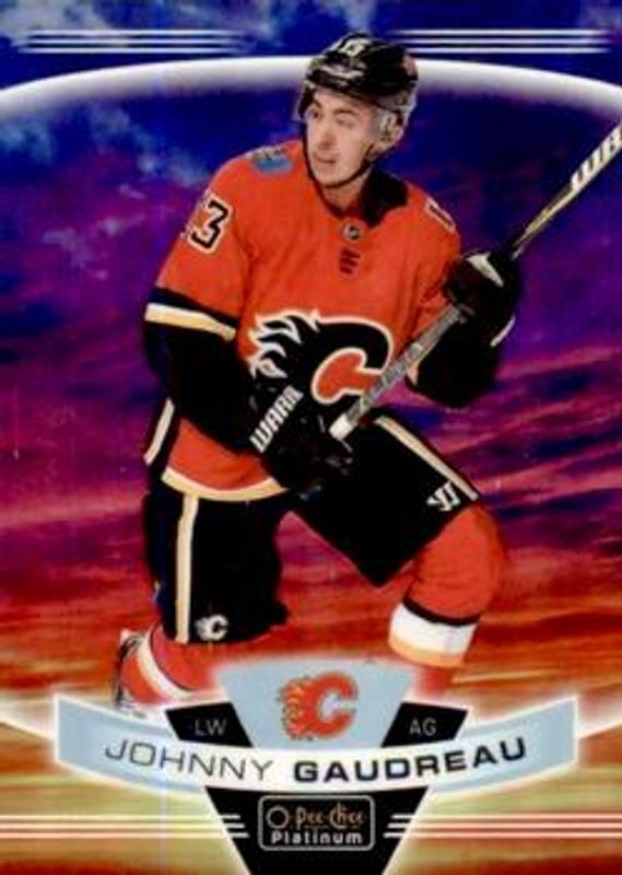 Johnny Gaudreau 2019 O-Pee-Chee Platinum #135 Sunset RAW