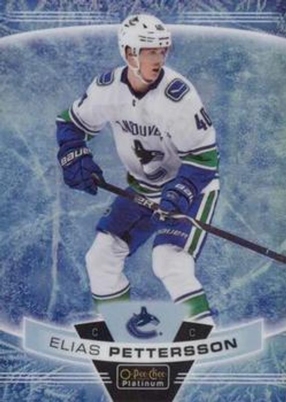 Elias Pettersson 2019 O-Pee-Chee Platinum #129 Arctic Freeze /99 RAW
