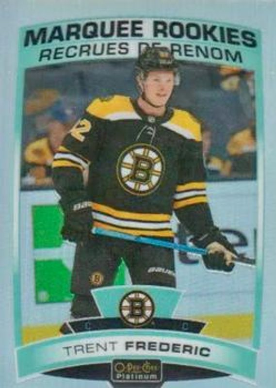 Trent Frederic 2019 O-Pee-Chee Platinum #191 Rainbow Rookie RAW