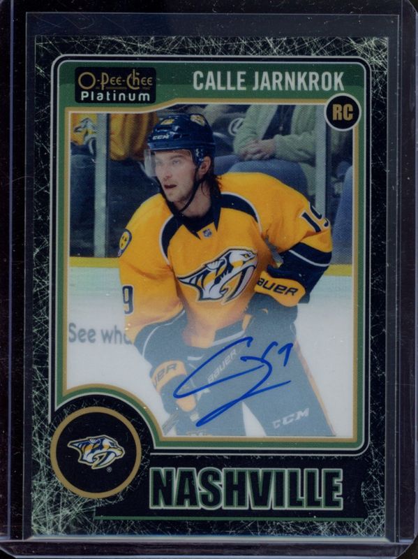 Calle Jarnkrok 2014 O-Pee-Chee Platinum #RA-26 Rookie Autographs - Black Ice /99 RAW