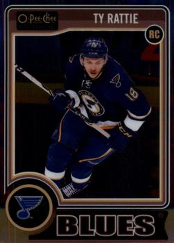 Ty Rattie 2014 O-Pee-Chee Platinum #153a Base Rookie RAW