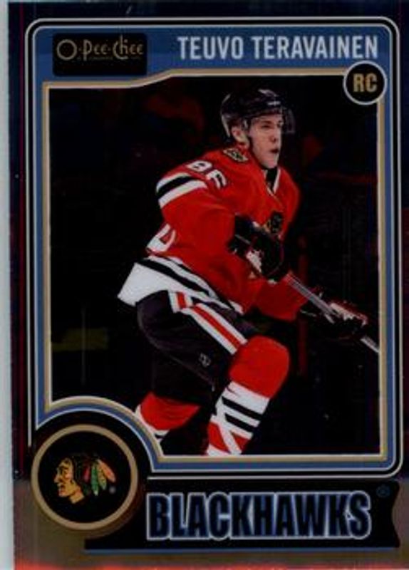 Teuvo Teravainen 2014 O-Pee-Chee Platinum #157a Base Rookie RAW