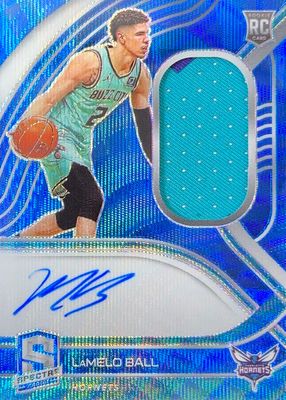 2020 Spectra #215 Rookie Jersey Autographs - Blue Wave /30