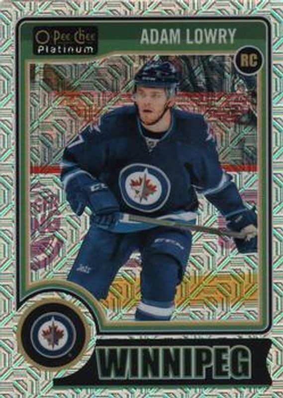 Adam Lowry 2014 O-Pee-Chee Platinum #164 Platinum Traxx Rookie RAW