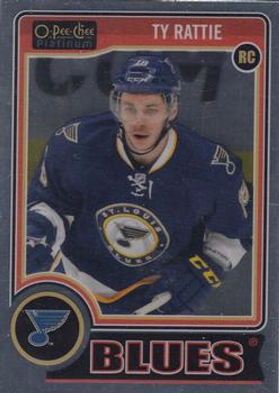 Ty Rattie 2014 O-Pee-Chee Platinum #153b Base Rookie RAW