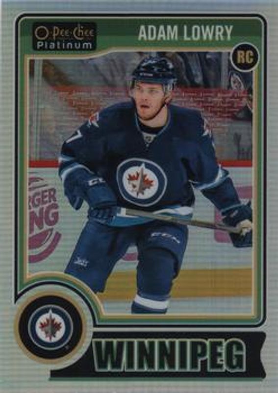 Adam Lowry 2014 O-Pee-Chee Platinum #164 Rainbow Rookie RAW