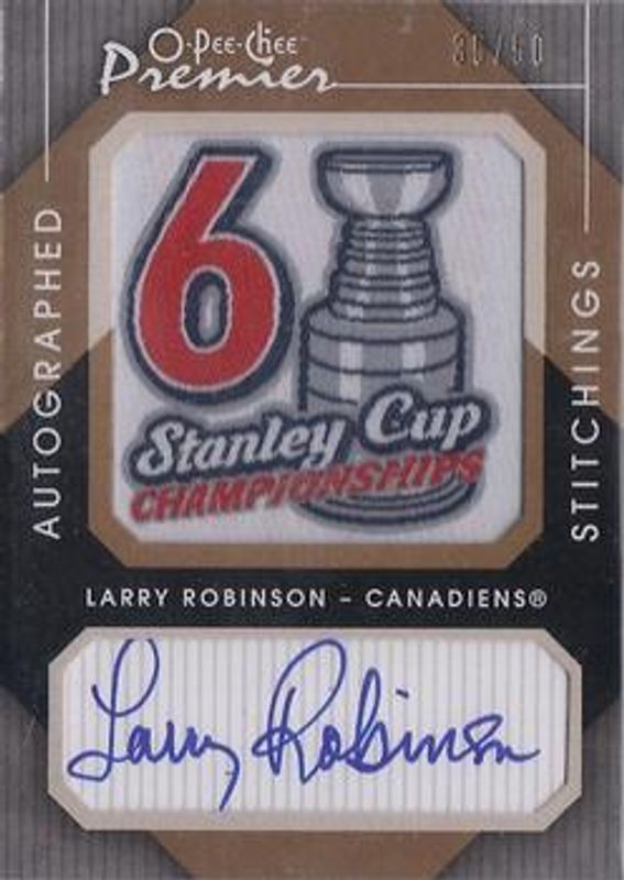 2007 O-Pee-Chee Premier #APS-LR Autographed Premier Stitchings /50