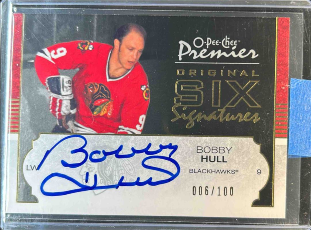 2007 O-Pee-Chee Premier #O6-BH Original Six Signatures /100